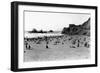 San Francisco, CA Cliff House and Beach Scene Photograph - San Francisco, CA-Lantern Press-Framed Art Print