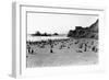 San Francisco, CA Cliff House and Beach Scene Photograph - San Francisco, CA-Lantern Press-Framed Art Print