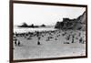 San Francisco, CA Cliff House and Beach Scene Photograph - San Francisco, CA-Lantern Press-Framed Art Print