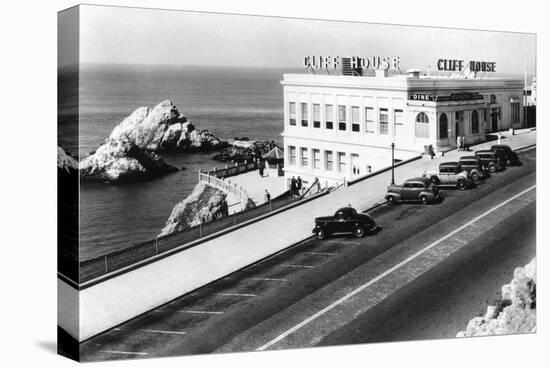 San Francisco, CA Cliff House and Seal Rocks Photograph - San Francisco, CA-Lantern Press-Stretched Canvas