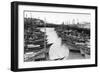 San Francisco, CA Fisherman's Wharf Boats Photograph - San Francisco, CA-Lantern Press-Framed Art Print