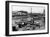 San Francisco, CA Fisherman's Wharf Scene Photograph - San Francisco, CA-Lantern Press-Framed Art Print