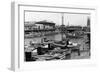 San Francisco, CA Fisherman's Wharf Scene Photograph - San Francisco, CA-Lantern Press-Framed Art Print