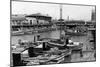 San Francisco, CA Fisherman's Wharf Scene Photograph - San Francisco, CA-Lantern Press-Mounted Art Print