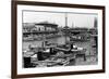 San Francisco, CA Fisherman's Wharf Scene Photograph - San Francisco, CA-Lantern Press-Framed Art Print