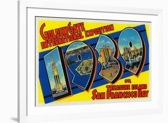 San Francisco, CA - Golden Gate InterNational Expo-Lantern Press-Framed Art Print