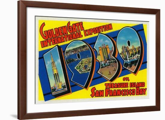 San Francisco, CA - Golden Gate InterNational Expo-Lantern Press-Framed Art Print