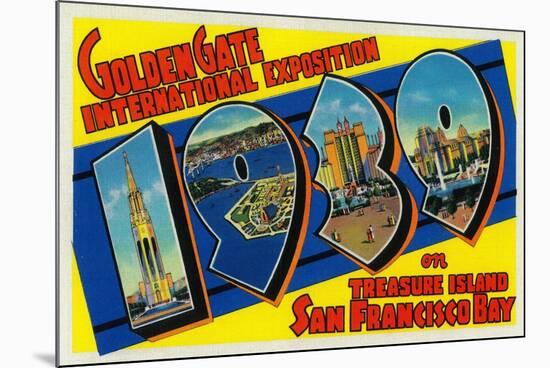 San Francisco, CA - Golden Gate InterNational Expo-Lantern Press-Mounted Art Print