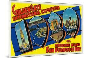 San Francisco, CA - Golden Gate InterNational Expo-Lantern Press-Mounted Art Print