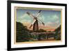 San Francisco, CA - Golden Gate Park, the Dutch Windmill-Lantern Press-Framed Art Print