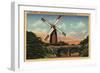 San Francisco, CA - Golden Gate Park, the Dutch Windmill-Lantern Press-Framed Art Print