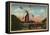 San Francisco, CA - Golden Gate Park, the Dutch Windmill-Lantern Press-Framed Stretched Canvas