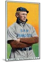 San Francisco, CA, San Francisco Pacific Coast League, Williams, Baseball Card-Lantern Press-Mounted Art Print