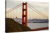 San Francisco, CA, USA: The Golden Gate Bridge Photographed From Conzelman Rd During Sunset-Axel Brunst-Stretched Canvas