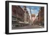 San Francisco, CA - View of Chinatown Main Street-Lantern Press-Framed Art Print