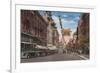 San Francisco, CA - View of Chinatown Main Street-Lantern Press-Framed Art Print