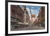 San Francisco, CA - View of Chinatown Main Street-Lantern Press-Framed Art Print