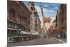 San Francisco, CA - View of Chinatown Main Street-Lantern Press-Mounted Art Print