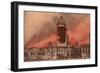 San Francisco, CA - View of City Hall After Earthquake-Lantern Press-Framed Art Print