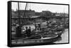 San Francisco, CA View of Fisherman's Wharf Photograph - San Francisco, CA-Lantern Press-Framed Stretched Canvas