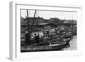 San Francisco, CA View of Fisherman's Wharf Photograph - San Francisco, CA-Lantern Press-Framed Art Print