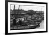 San Francisco, CA View of Fisherman's Wharf Photograph - San Francisco, CA-Lantern Press-Framed Premium Giclee Print