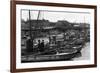 San Francisco, CA View of Fisherman's Wharf Photograph - San Francisco, CA-Lantern Press-Framed Art Print