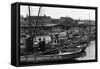 San Francisco, CA View of Fisherman's Wharf Photograph - San Francisco, CA-Lantern Press-Framed Stretched Canvas