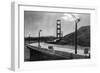 San Francisco, CA View of Golden Gate Bridge Photograph - San Francisco, CA-Lantern Press-Framed Art Print