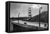 San Francisco, CA View of Golden Gate Bridge Photograph - San Francisco, CA-Lantern Press-Framed Stretched Canvas