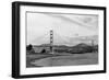 San Francisco, CA View of Golden Gate Bridge Photograph - San Francisco, CA-Lantern Press-Framed Art Print