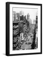 San Francisco, CA View of Market Street Photograph - San Francisco, CA-Lantern Press-Framed Art Print