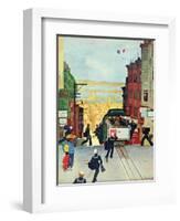 "San Francisco Cable Car," September 29, 1945-Mead Schaeffer-Framed Giclee Print