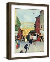 "San Francisco Cable Car," September 29, 1945-Mead Schaeffer-Framed Giclee Print