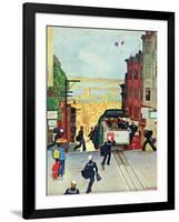 "San Francisco Cable Car," September 29, 1945-Mead Schaeffer-Framed Giclee Print