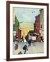 "San Francisco Cable Car," September 29, 1945-Mead Schaeffer-Framed Giclee Print