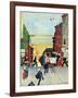 "San Francisco Cable Car," September 29, 1945-Mead Schaeffer-Framed Giclee Print