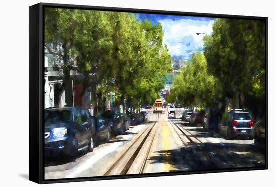 San Francisco Cable Car-Philippe Hugonnard-Framed Stretched Canvas