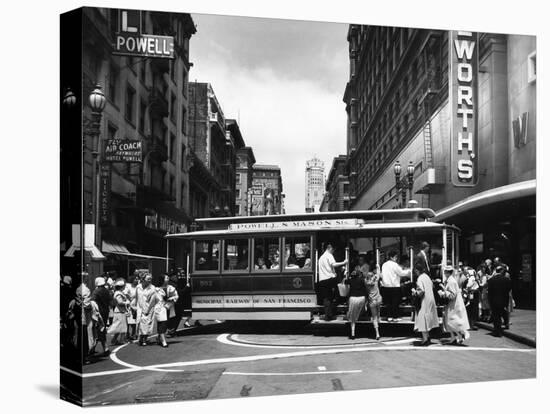 San Francisco: Cable Car-null-Stretched Canvas