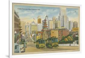 San Francisco- Cable Cars-null-Framed Art Print