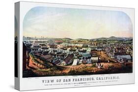 San Francisco, California, 1850-Nathaniel Currier-Stretched Canvas
