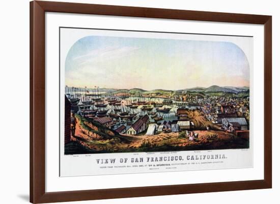 San Francisco, California, 1850-Nathaniel Currier-Framed Giclee Print