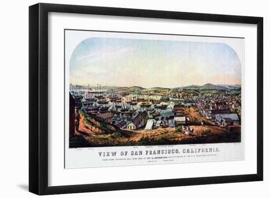 San Francisco, California, 1850-Nathaniel Currier-Framed Giclee Print