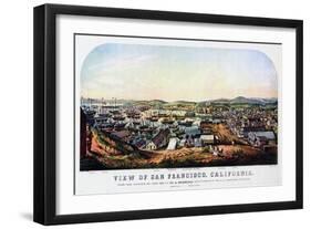 San Francisco, California, 1850-Nathaniel Currier-Framed Giclee Print