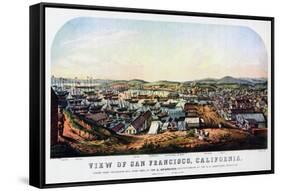 San Francisco, California, 1850-Nathaniel Currier-Framed Stretched Canvas