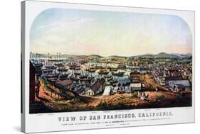 San Francisco, California, 1850-Nathaniel Currier-Stretched Canvas