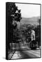 San Francisco, California - Cable Cars on Fillmore Street Hill-Lantern Press-Framed Stretched Canvas