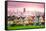 San Francisco, California Cityscape at Alamo Square.-SeanPavonePhoto-Framed Stretched Canvas