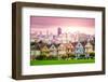 San Francisco, California Cityscape at Alamo Square.-SeanPavonePhoto-Framed Photographic Print