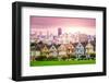 San Francisco, California Cityscape at Alamo Square.-SeanPavonePhoto-Framed Photographic Print